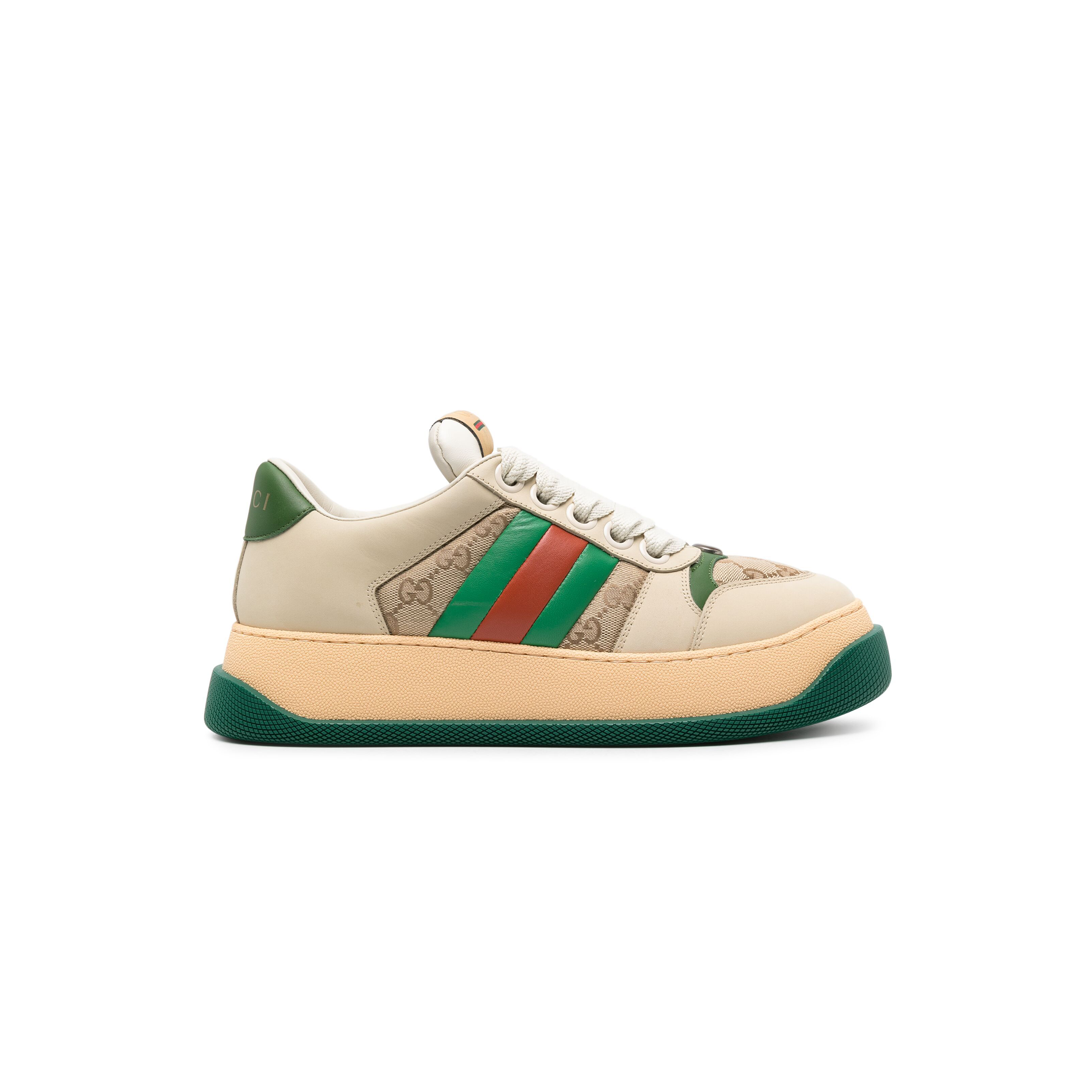 GUCCI SCREENER LEATHER SNEAKERS 777106